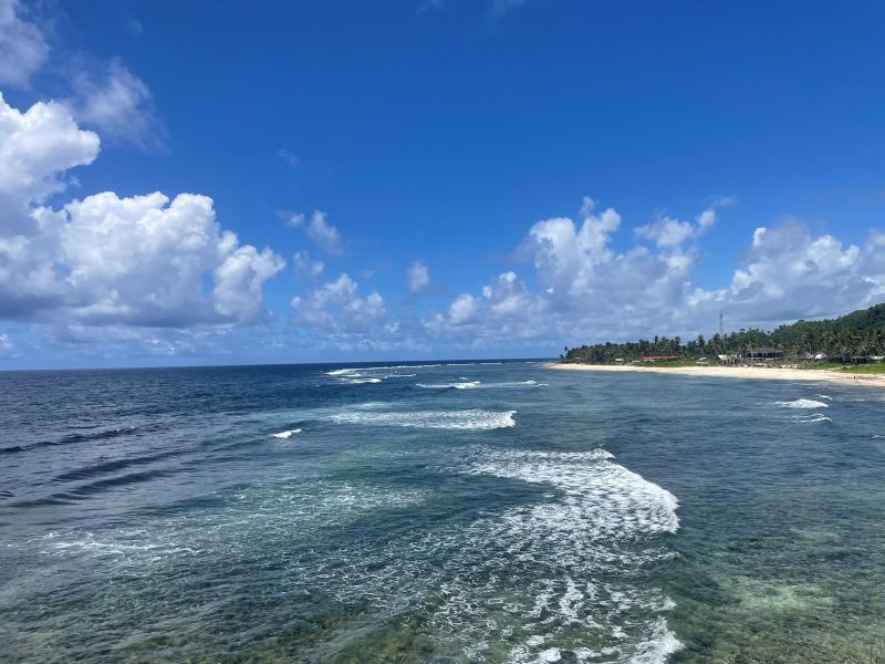 "Die Wellen am Strand von Pacifico."